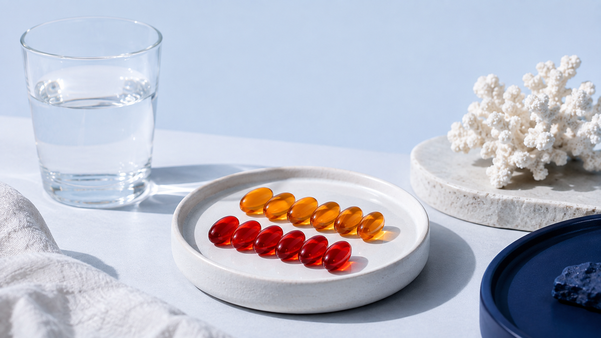 Dosis diaria de omega 3 EPA y DHA en composición editorial