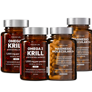 Pack Sinergia Total: 2 Magnesio Molecular 5+ + 2 Omega 3 Krill Antártico