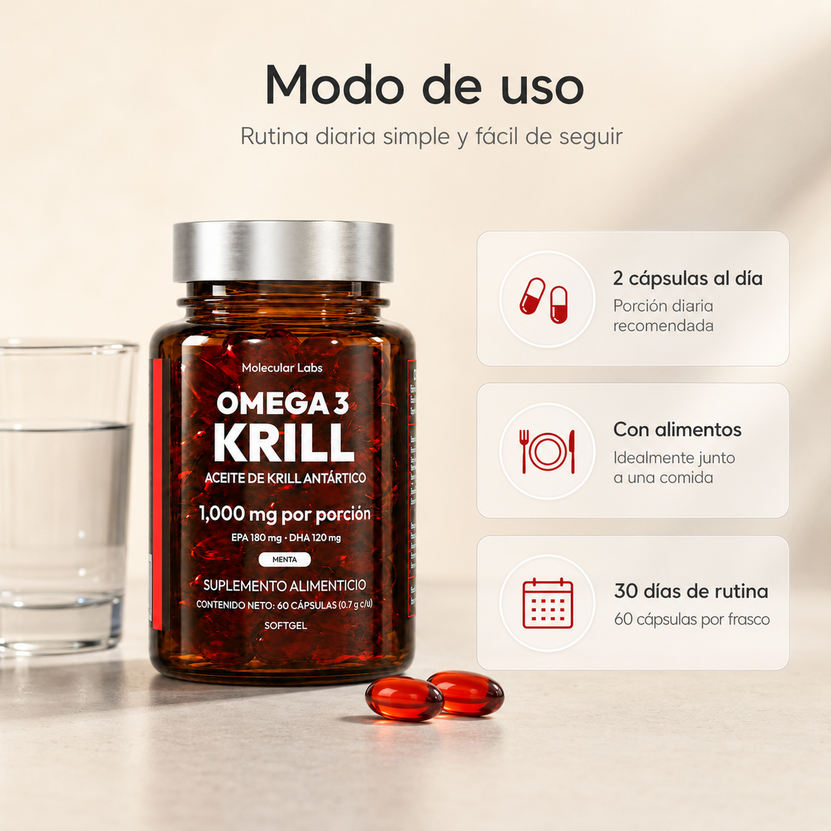 Omega 3 Krill Antártico Molecular