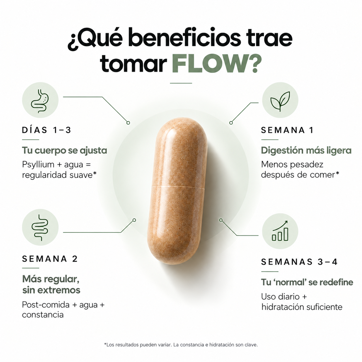 Flow Digestive Support - 3 Frascos