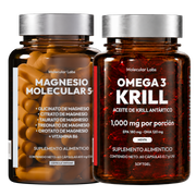 Pack Dupla Esencial: Magnesio Molecular 5+ + Omega 3 Krill Antártico