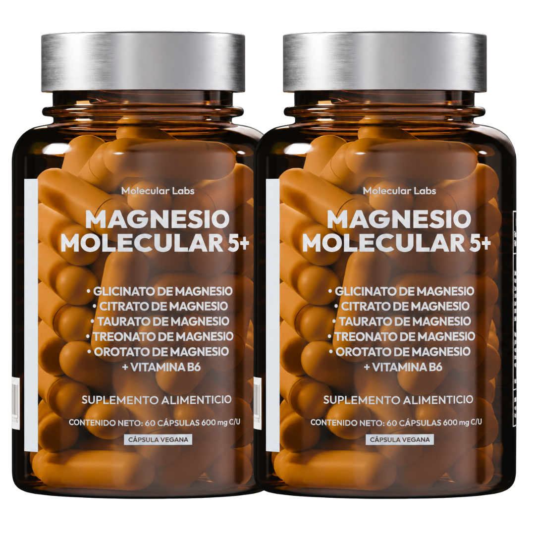 Magnesio Molecular 5+ - 2 Frascos