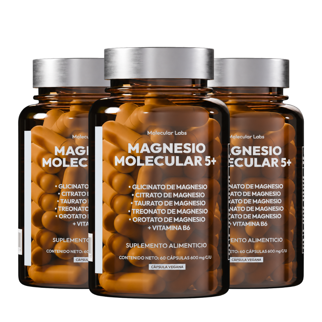 Magnesio Molecular 5+ - 3 Frascos